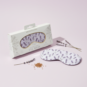 Masque de sommeil lesté de luxe personnalisé en soie imitation, parfumé à la lavande, pour yoga et méditation, aromathérapie - Product Image 1