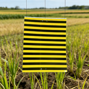 Pièges collants jaunes double face 20x25cm en stock avec motif rayé bionique pour le contrôle <span class=keywords><strong>des</strong></span> ravageurs dans les petites exploitations agricoles et les serres - Product Image 5