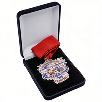 Médaille commémorative en métal émaillé avec paillettes, fabrication sur mesure à Kunshan, Chine