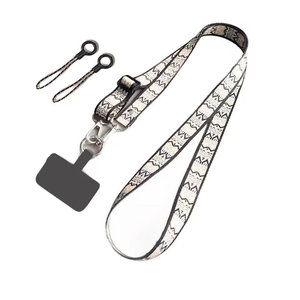 Cordon de téléphone réglable à 6 lignes, bandoulière tour de cou avec patch pour téléphone, cordon anti-chute pour téléphone portable/porte-clés/carte - Product Image 5