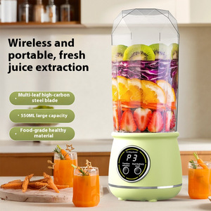 NOUVEAU Mixeur Électrique Automatique Multifonctionnel 550ml pour Fruits et Légumes, <span class=keywords><strong>Compagnon</strong></span> Domestique, avec Fonction Glace Pilée et Tasse de Mélange - Product Image 1