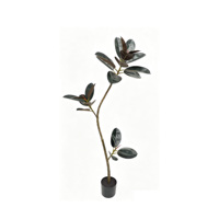 Arbre en caoutchouc artificiel réaliste, écologique, durable, plante en plastique amovible pour la décoration intérieure du salon, du bureau