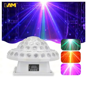 LED Universum Kristalls trahl Laserlicht 20W Pilz Magic Ball DMX Beleuchtung RGBW Laser Projektor für Indoor-Events Kleine Shows