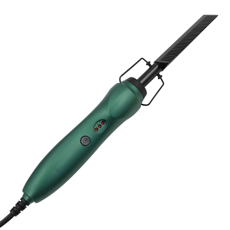 Green handle, black comb