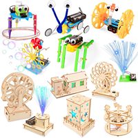 Kits STEM pour enfants Kit de construction de robots Expériences scientifiques Jouets d'apprentissage STEM Kit scientifique DIY Jouets en bois pour enfants