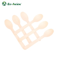 Fourchette, cuillère et couteau jetables biodégradables en bois naturel de 160 mm – Vaisselle écologique pour la restauration