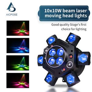 AICPOSE Productos Populares de Fábrica: Luz Láser de Cabeza Móvil de 6 Ojos RGBE DMX para Discoteca y DJ - Product Image 2