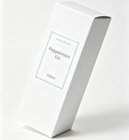 Boîtes en papier personnalisées pour parfums, cosmétiques, soins de la peau, huiles essentielles, beauté, avec impression dorée