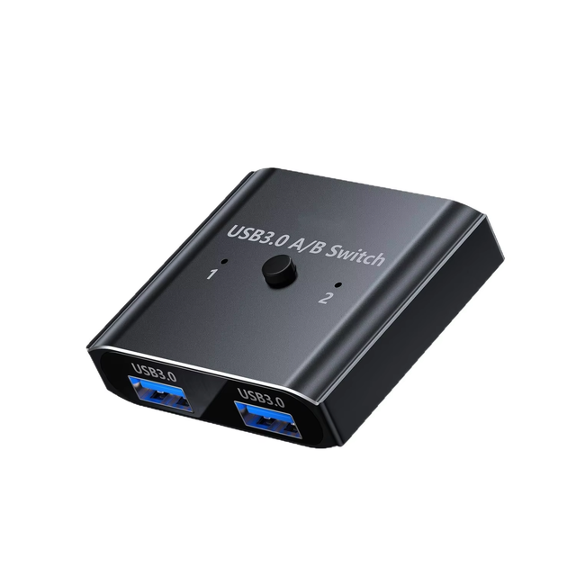 Bi-Directional USB 3.0 2-Port Switch for 2 Computers to Share 1 USB Device-Compatible with Mac/Win/Linux