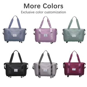 Borsa da Viaggio Grande Personalizzata Impermeabile per Donne, Espandibile <span class=keywords><strong>con</strong></span> Ruote, per Palestra e Weekend - Product Image 3