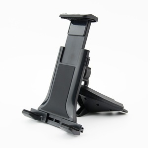 Support de voiture à gravité réglable en hauteur pour tableau de bord, en plastique, pour téléphone et tablette de 4 à 12 pouces, universel, à fixer dans le lecteur CD - Product Image 1