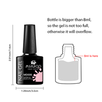 MSRUIOO-Vernis à ongles en gel UV, 8ml, noir, rouge, pour la décoration, couleur pure