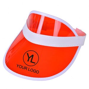Visera Transparente con Logotipo Personalizado, Gorra de PVC Ajustable, Sombrero de Plástico Transparente para Eventos de Verano al Aire Libre - Product Image 5
