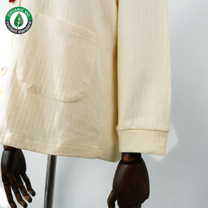 Ensembles de pyjamas pour femmes en coton biologique 100% avec logo personnalisé, ensembles de vêtements de nuit respirants en coton biologique doux 100% pour femmes - Product Image 5