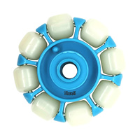 Roue de convoyeur flexible omnidirectionnelle multi-voies OMNICONVE SWG 50D8 50mm en POM Nylon - Certifiée RoHS/REACH, résistante à l'huile