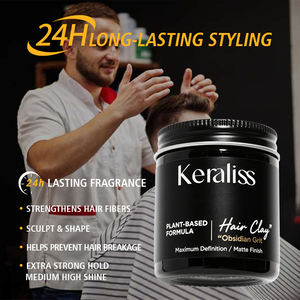 Joynna-Argile bentonite pour hommes, <span class=keywords><strong>cheveux</strong></span> naturels, finition mate, tenue forte, effet coiffant avec texture hypoallergénique - Product Image 3