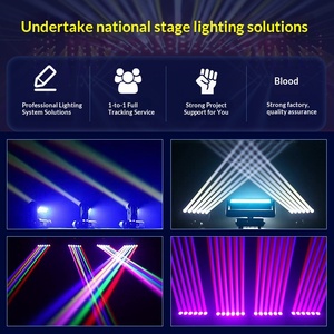 Barre lumineuse LED stroboscopique à double face 6Eyes 40W, tête rotative colorée, faisceau lumineux de scène, contrôle du son, <span class=keywords><strong>DJ</strong></span> automatique - Product Image 3