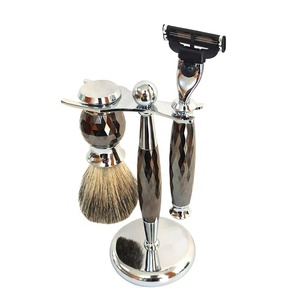 Brocha de Afeitar para Hombre FYD, Brocha de Afeitar de <span class=keywords><strong>Pelo</strong></span> de Tejón Negro, Juego de Brochas de Afeitar para Hombre a Precio de Mayoreo - Product Image 6