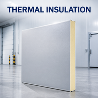 Panneau d'isolation thermique ignifuge en mousse phénolique avec feuille d'aluminium double face pour système de ventilation HVAC, hôpital