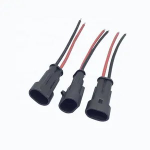 Fabricante de Conectores Impermeables y Arnés de Cableado, Conector Impermeable de 3 Pines y 1.5MM, Macho a Hembra, Automotriz, GRATIS, Negro, <span class=keywords><strong>JFS</strong></span> - Product Image 4