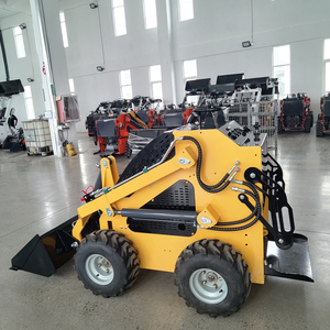 Hot Selling Cheap Mini Skid Steer Backhoe & Front Attachments High Efficiency <b>Stand</b>-On Wheel - Product Image 5