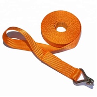 Sangle d'arrimage à cliquet pour camion, 100 % polyester, haute qualité, à crochet en J, 2 m, résistance à la rupture 500 kg, durable, Jiawei, vente chaude