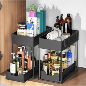 <b>Plastic</b> <b>Drawer</b> <b>Storage</b> Rack 2 Tier Multi Functional Kitchen Sink Organizer For Personal Care Items - Product Image 2
