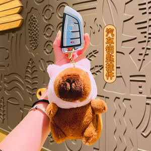 Peluches Capybara Ruunjoy, Jouets <span class=keywords><strong>en</strong></span> Peluche Créatifs, Animaux <span class=keywords><strong>en</strong></span> Peluche Doux et Fluffy, Peluches Mignonnes, Porte-clés Capybara Populaire et Amusant - Product Image 3