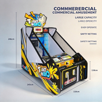 Machine de jeu d'arcade à monnayeur Toilet Hero Kids Ball Toss avec distribution de tickets pour centre de divertissement familial et aire de jeux intérieure