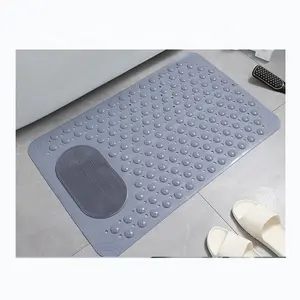 Eco-frendly Pvc Bath Mat Washable Odorless Bathmat With Suction Cups