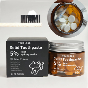 <span class=keywords><strong>Dentifricio</strong></span> Solido Personalizzato con 5% di Nano-Idrossiapatite, Compresse per Denti Sensibili, Sbiancante al Gusto Menta, 62 Compresse - Product Image 1