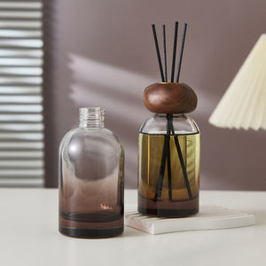 Zen-tea naturale Aroma Reed diffusore 250ml di vetro rotondo con legno profumato arredamento per la casa e regalo aromatico olio essenziale <span class=keywords><strong>Dispenser</strong></span> - Product Image 2