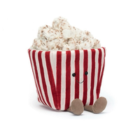 Peluche Popcorn UK for Fun, jouet anti-stress apaisant, compagnon câlin, animal en peluche doux, cadeau d'anniversaire parfait