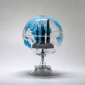 Globe terrestre transparent avec monument de Shanghai, souvenir cadeau de l'usine Huizhou Wellfun - Product Image 5