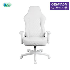 Ghế chơi game WS7771 cao cấp, thiết kế cổ điển, màu trắng, chất liệu da PU, ghế chơi game OEM, ghế rung, ghế chơi game - Product Image 3