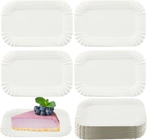 Phân hủy sinh học hình chữ nhật compostable Heavy Duty BBQ picnic Đảng dùng một lần giấy tấm - Product Image 4