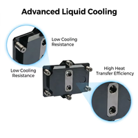 Bloque de Refrigeración Líquida Industrial para CPU, Bloque de Refrigeración Líquida para Procesador Intel LGA4677, Componente de Refrigeración Líquida para Estación de Trabajo de Centro de Datos