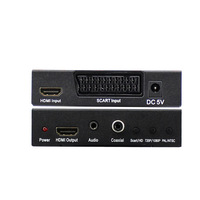 Convertisseur d'adaptateur coaxial d'origine HDMI péritel vers HDMI + RCA avec prise casque 3.5mm 720P/1080P