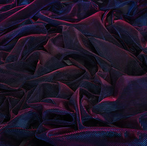 Tela de malla brillante iridiscente láser, tela de tul de seda deslizante semitransparente, ropa de rendimiento, ropa de boda - Product Image 4