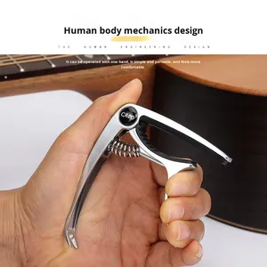 Accordeur en alliage de zinc électroplaqué, accessoires de <span class=keywords><strong>guitare</strong></span> pour guitares folk et électriques, double usage, emballage haut de gamme - Product Image 1