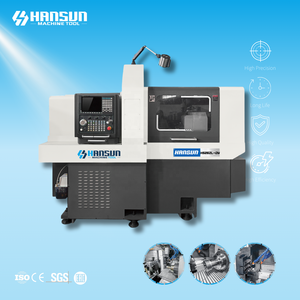 Centro de Torneado CNC de Doble Husillo de Alta Precisión HANSUN de 26 mm, Torno de Alta Seguridad de 6 Ejes para Metal, Tipo Suizo con Control Fanuc 6 - Product Image 1