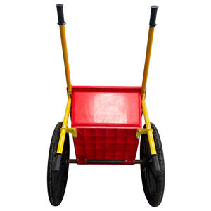 Carrinho De Mão De Duas Rodas De Metal De Grande Capacidade Customizável OEM Pequeno Jardim Dump Handcart Construção Handcart - Product Image 2