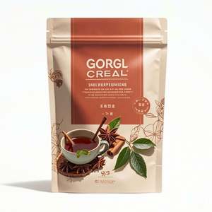 Sachets debout en mylar recyclables en plastique personnalisé 240g thé vert/noir 5kg d'emballage étanche à l'humidité d'aliment pour animaux familiers - Product Image 1