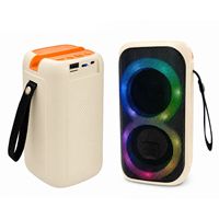 Nuevo SE-T23 Portátil para Altavoz 5.3, 50W de Salida, Soporte para Teléfono de Escritorio, Iluminación RGB, Mini Reproductor de Tarjetas, Audio para Uso en Exteriores