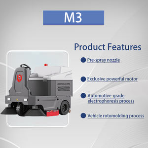 Balayeuse industrielle CleanHorse M3 pour l'extérieur, avec brosse latérale de 500 mm, large application pour les sites industriels - Product Image 6