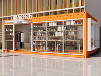 Restaurant portable sur mesure, ignifuge de classe A, insonorisation, installation rapide pour supermarché commercial extérieur