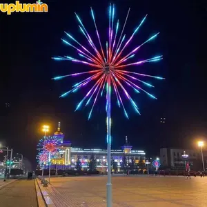 Vakantie Decoratie Vuurwerk Ornament Licht Digitaal Vuurwerk Lichten Nieuw Outdoor Model Led Kerstmis Sneeuw Mobiel Ijzer Laag Moq 80