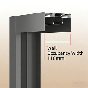 Finestre Scorrevoli in <span class=keywords><strong>Alluminio</strong></span> con Isolamento Termico, Vetro Temperato Antiuragano, Insonorizzate, Design Semplice e Moderno - Product Image 5