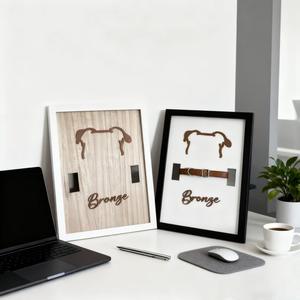 Cadre <span class=keywords><strong>photo</strong></span> commémoratif pour animaux de compagnie avec support et ornement de collier de <span class=keywords><strong>chien</strong></span>, forme rectangulaire, orientation verticale et horizontale - Product Image 4