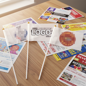 Bandierine Personalizzate Ecologiche in Poliestere con Stampa Digitale 'Intorno al <span class=keywords><strong>Mondo</strong></span>' con Asta in Plastica Mini <span class=keywords><strong>Bandiere</strong></span> Sventolanti all'Ingrosso - Product Image 6